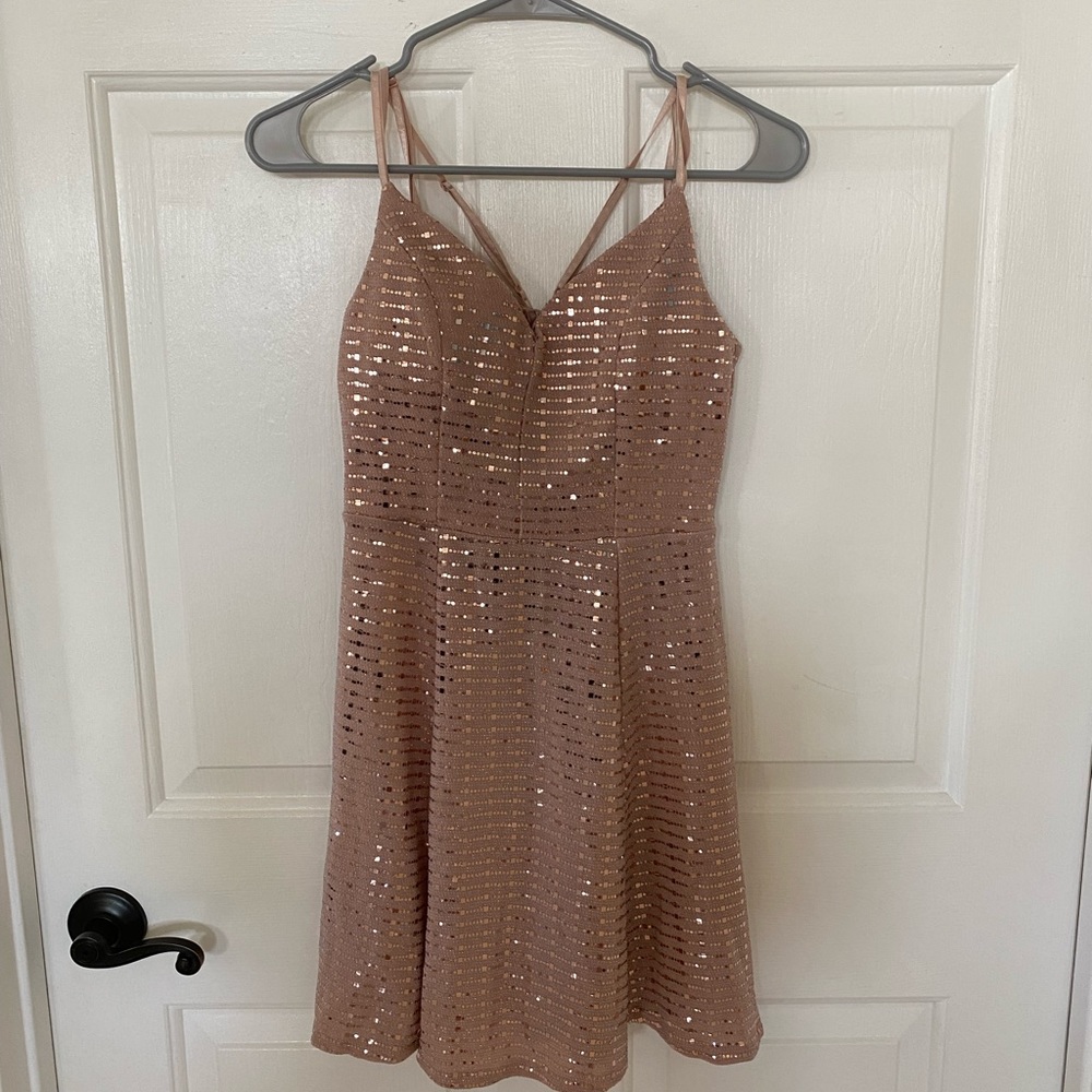 Pink sequin Nordstrom party dress